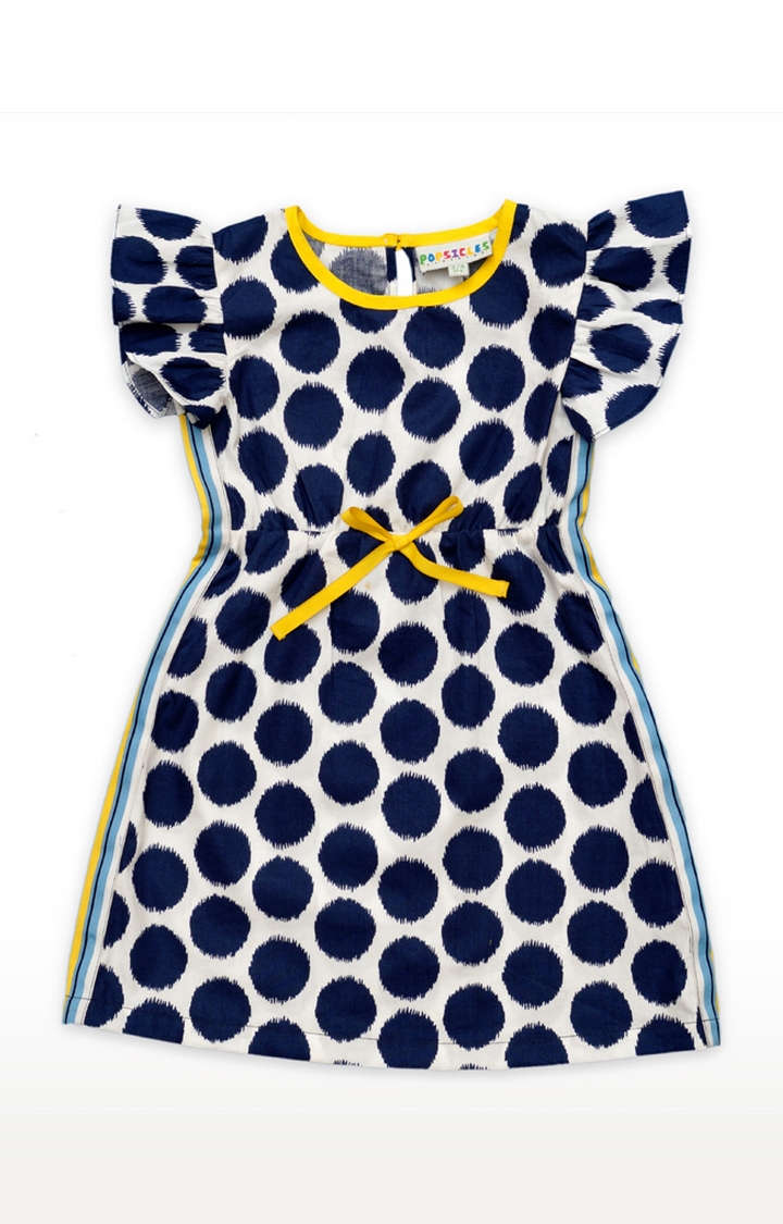Popsicles Clothing | Popsicles Dodger Dress Regular Fit Dress For Girl (Blue)