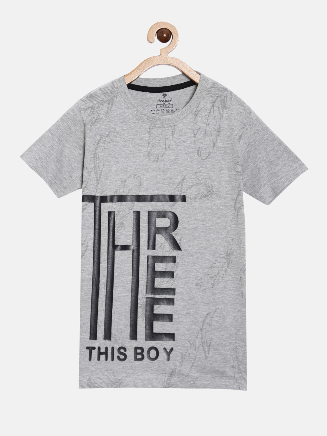 Peejas Kids Boys 100% Cotton Printed Casual Tshirt