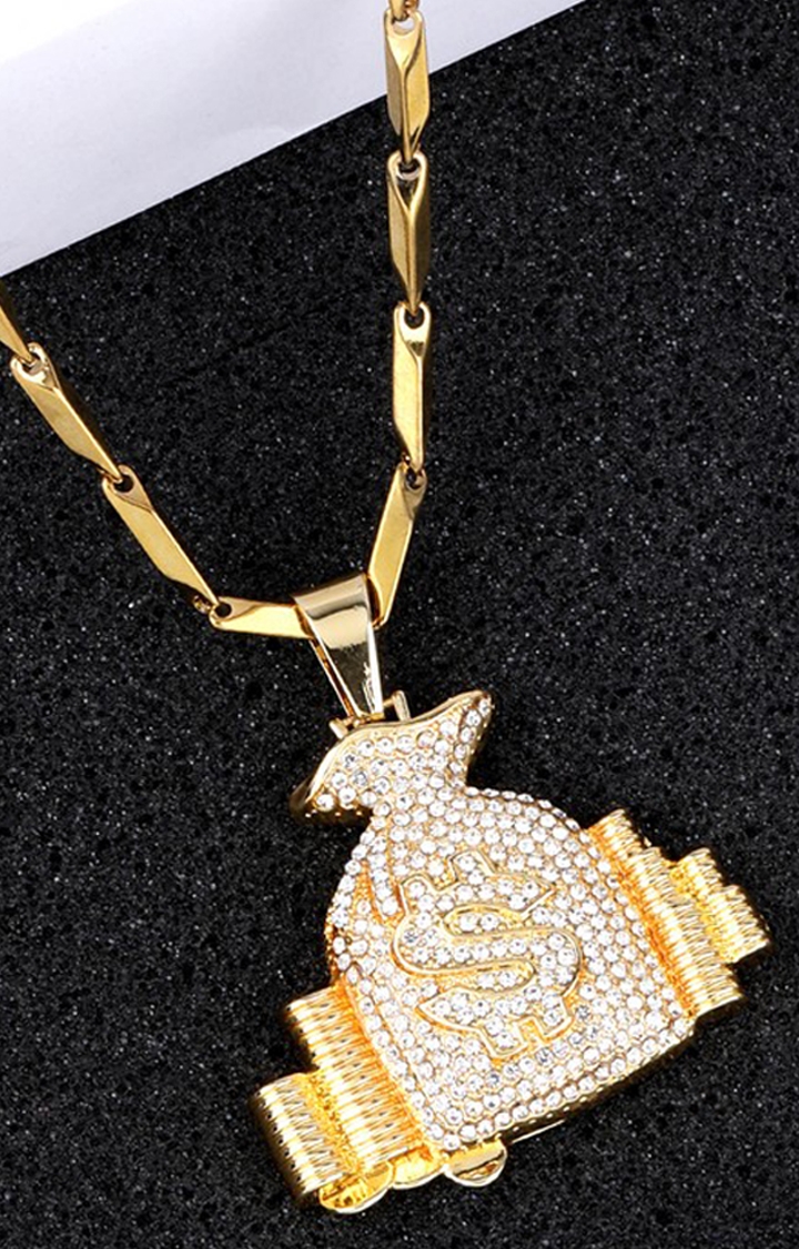 Paola Jewels | Paola Exclusive Gold Plated Daimond Pendent Chain For Man And Boy 