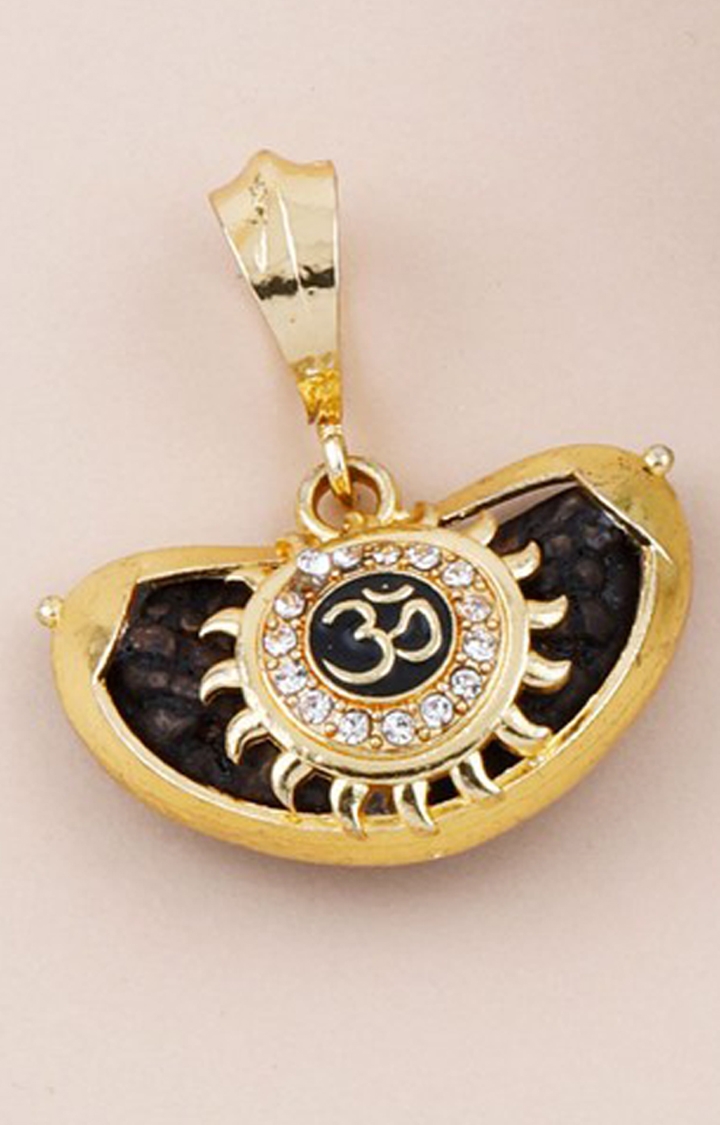 Paola Jewels | Paola Gold Plated Exculisve Pendant Locket Shiva OM Pendant Jewellery For Man And Boy 