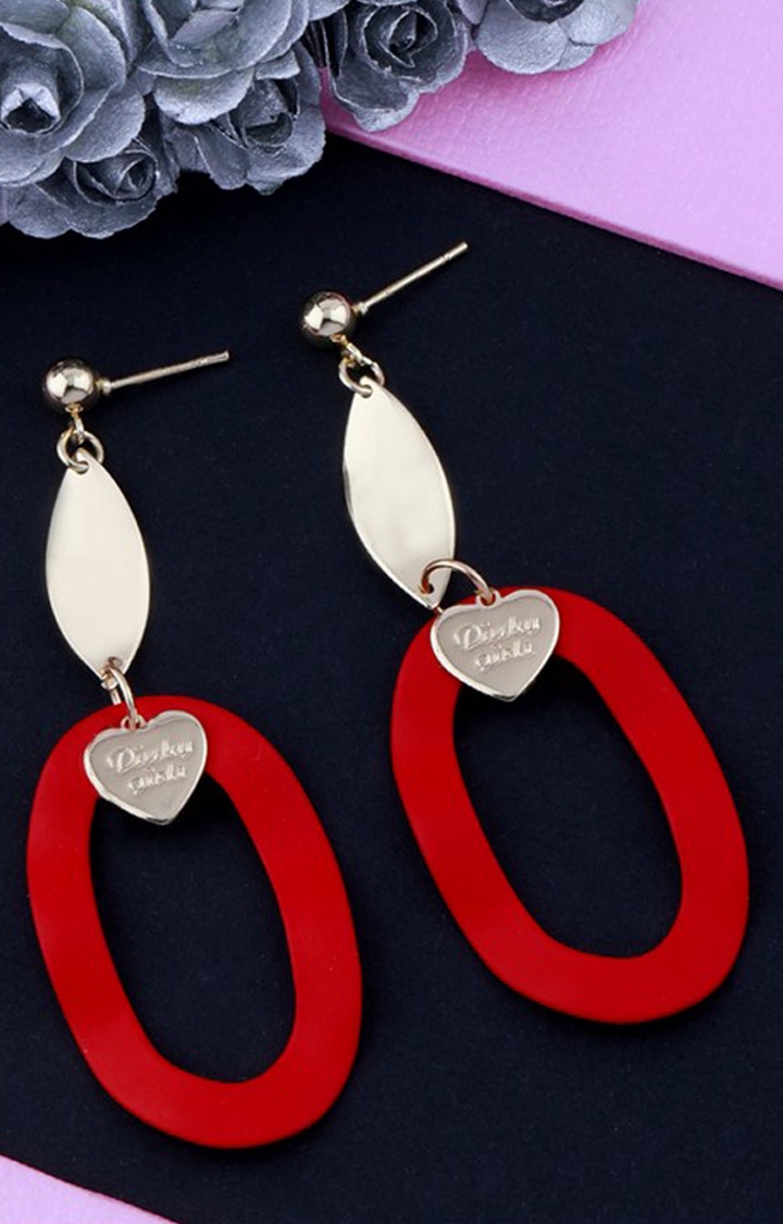 Paola Jewels | Paola Attractive Red Latest Design Collection Drop Earrring For Girls And Women