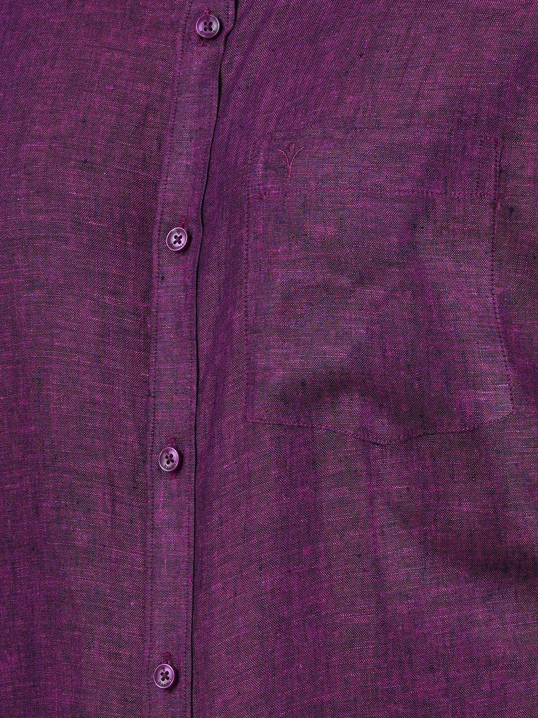 Ramraj | Ramraj Cotton 100% Pure Linen Solid Smart Fit Shirt