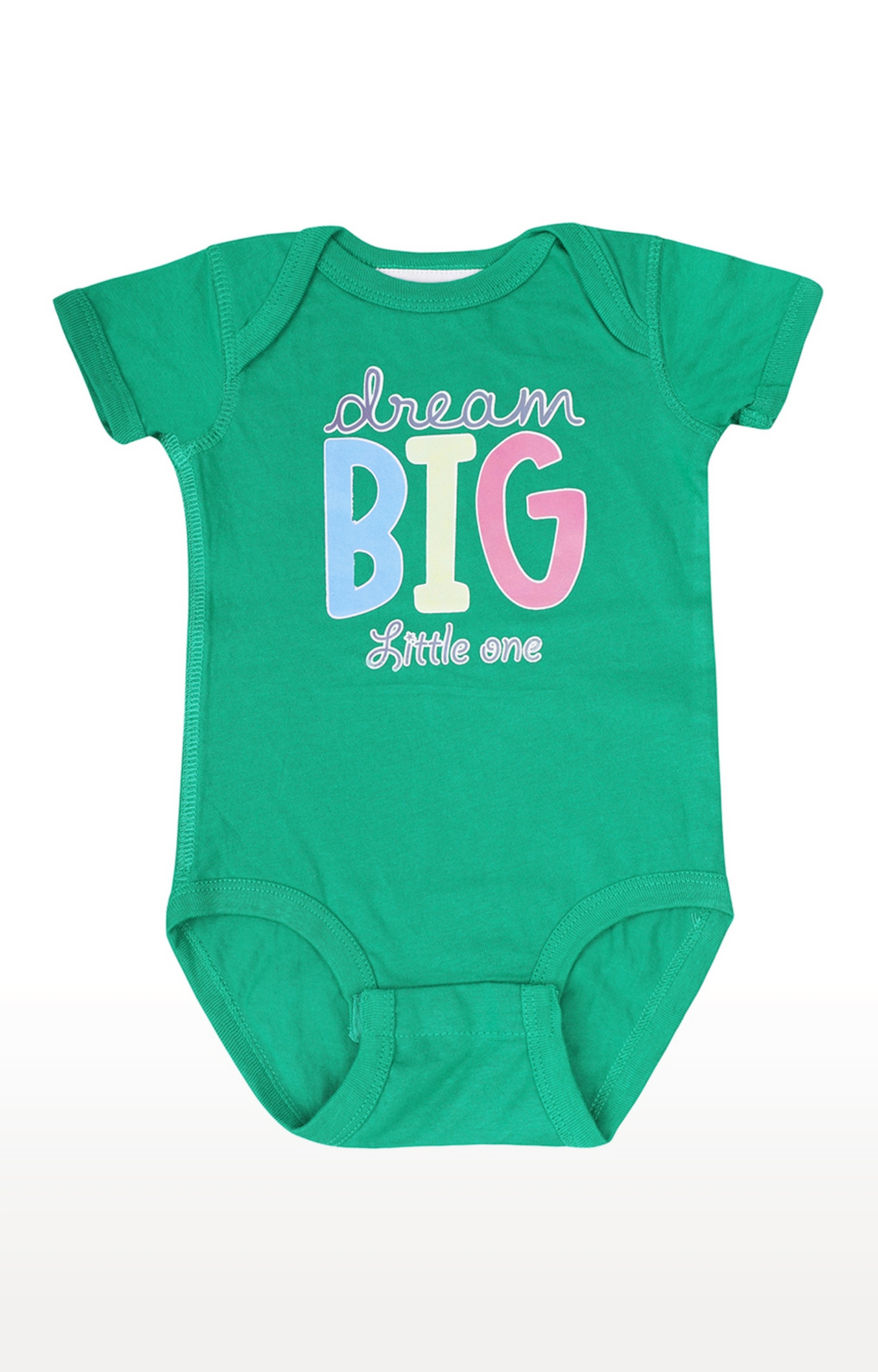 Popsicles Clothing | Popsicles Soft Cotton Comfort fit Crew Neck Short Sleeves Unisex Baby Romper - Green (0-3M)