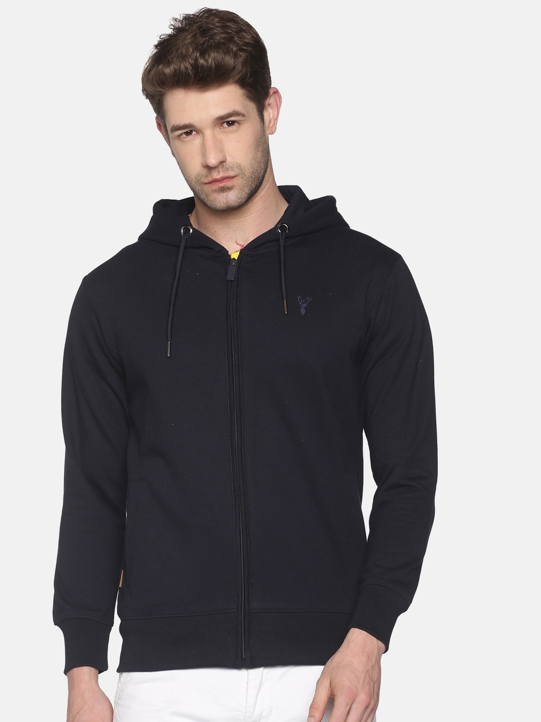 Showoff | Showoff Men'S Cotton Casual Navy Sweatshirt