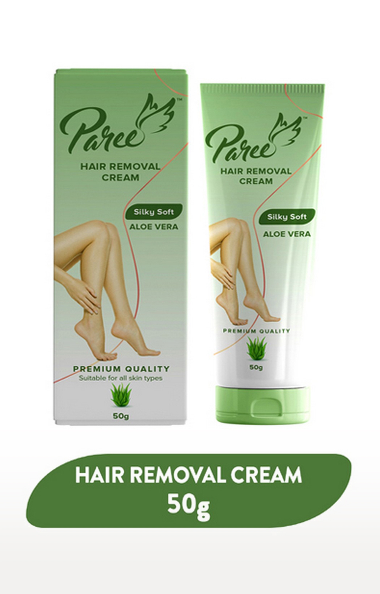Paree | Paree Hair Removal Cream Silky Soft With Aloe Vera (50g) | For Sensitive Skin