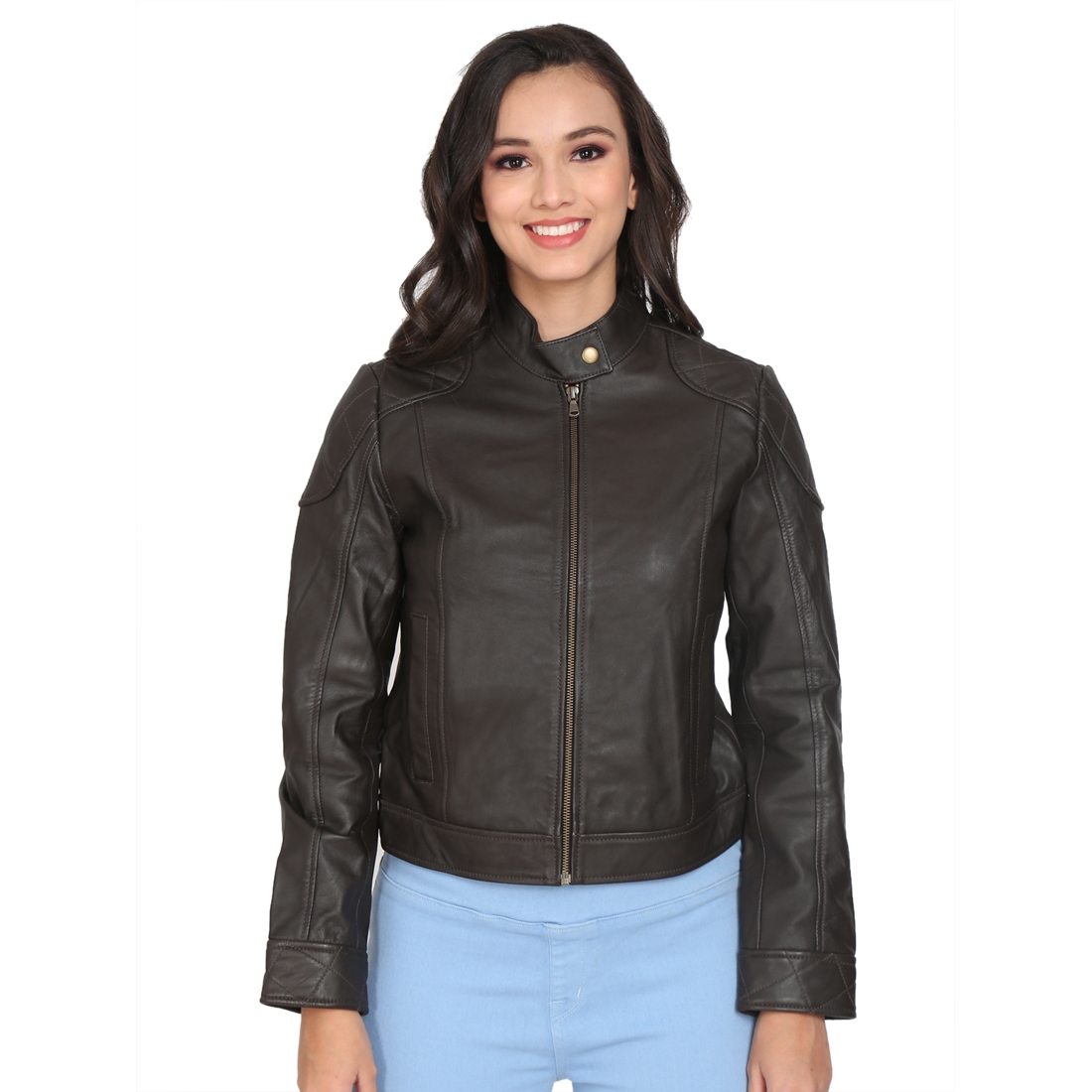 Justanned | JUSTANNED UMBER BROWN  LEATHER JACKET