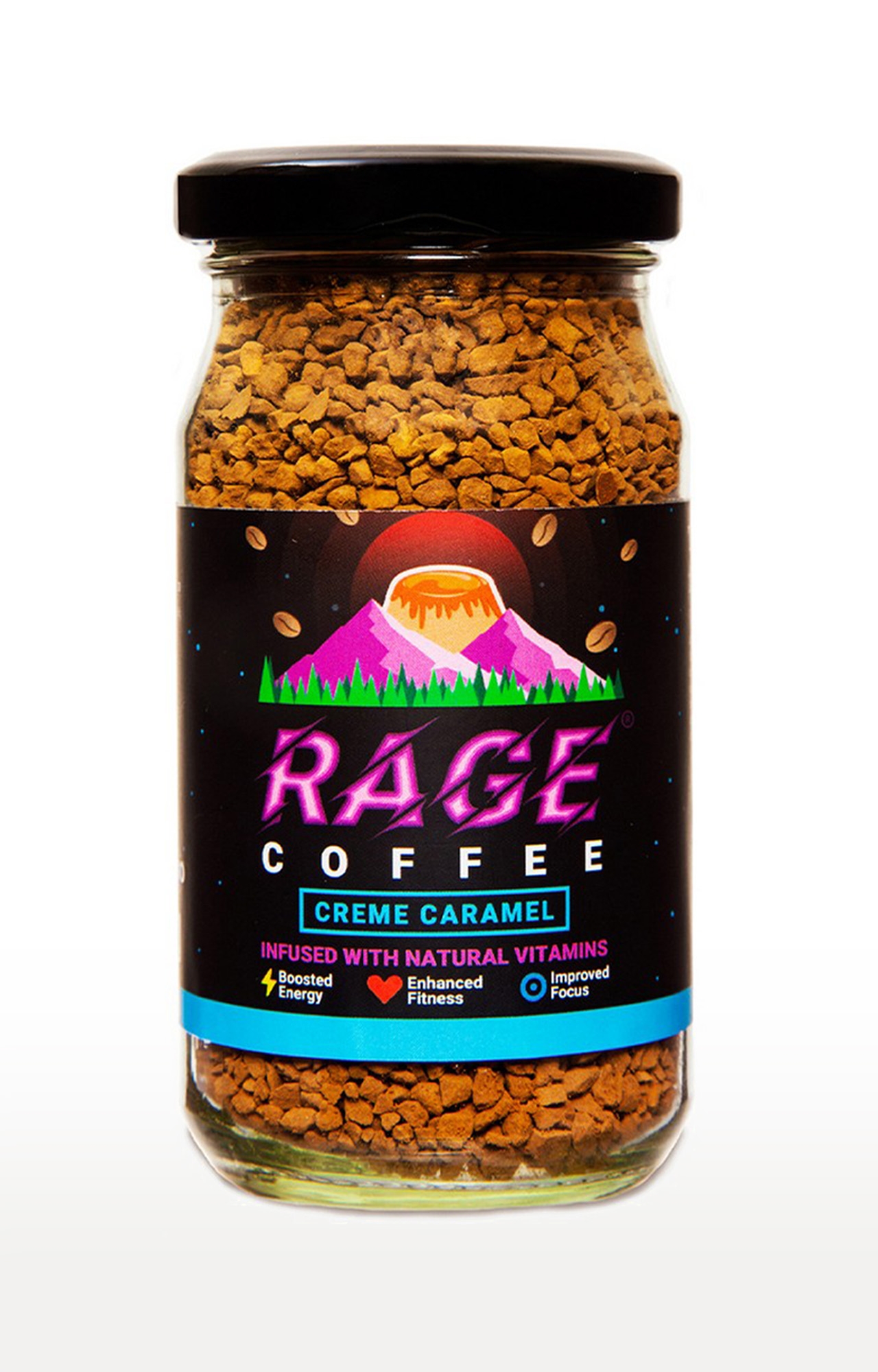RAGE COFFEE | Rage Coffee 50 Gms Creme Caramel Flavour - Premium Arabica Instant Coffee