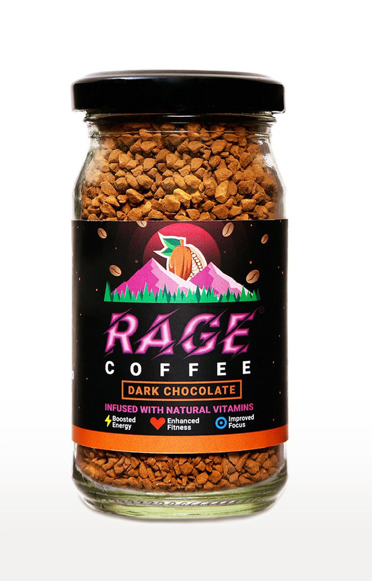 RAGE COFFEE | Rage Coffee 50 Gms Dark Chocolate Flavour - Premium Arabica Instant Coffee