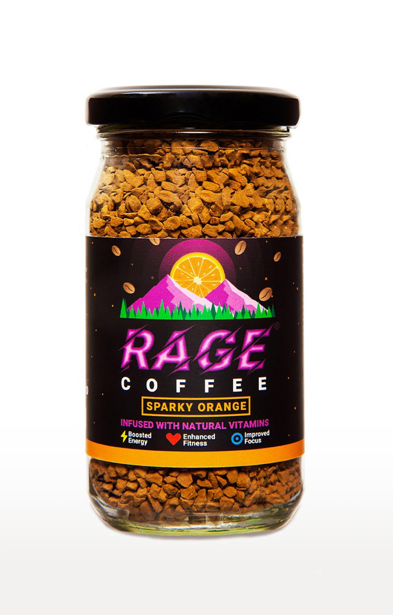 RAGE COFFEE | Rage Coffee 50 Gms Sparky Orange Flavour - Premium Arabica Instant Coffee