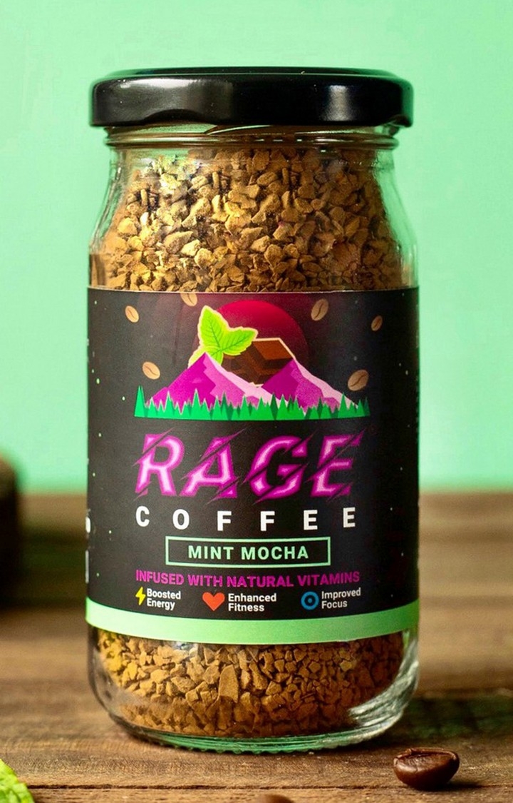 RAGE COFFEE | Rage Coffee 50 Gms Mint Mocha Flavour - Premium Arabica Instant Coffee | Boldest, Smoothest, Tastiest, All Natural Coffee 3