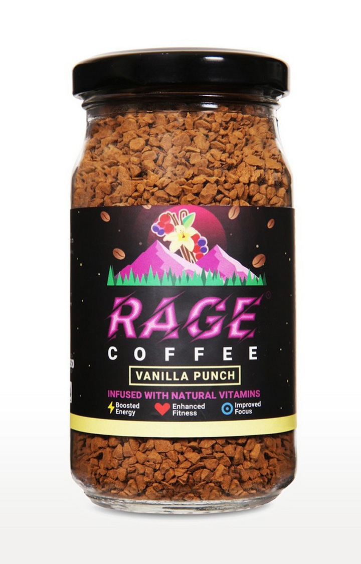 Rage Coffee 50 Gms Vanilla Bubblegum Flavour - Premium Arabica Instant Coffee | Boldest, Smoothest, Tastiest, All Natural Coffee