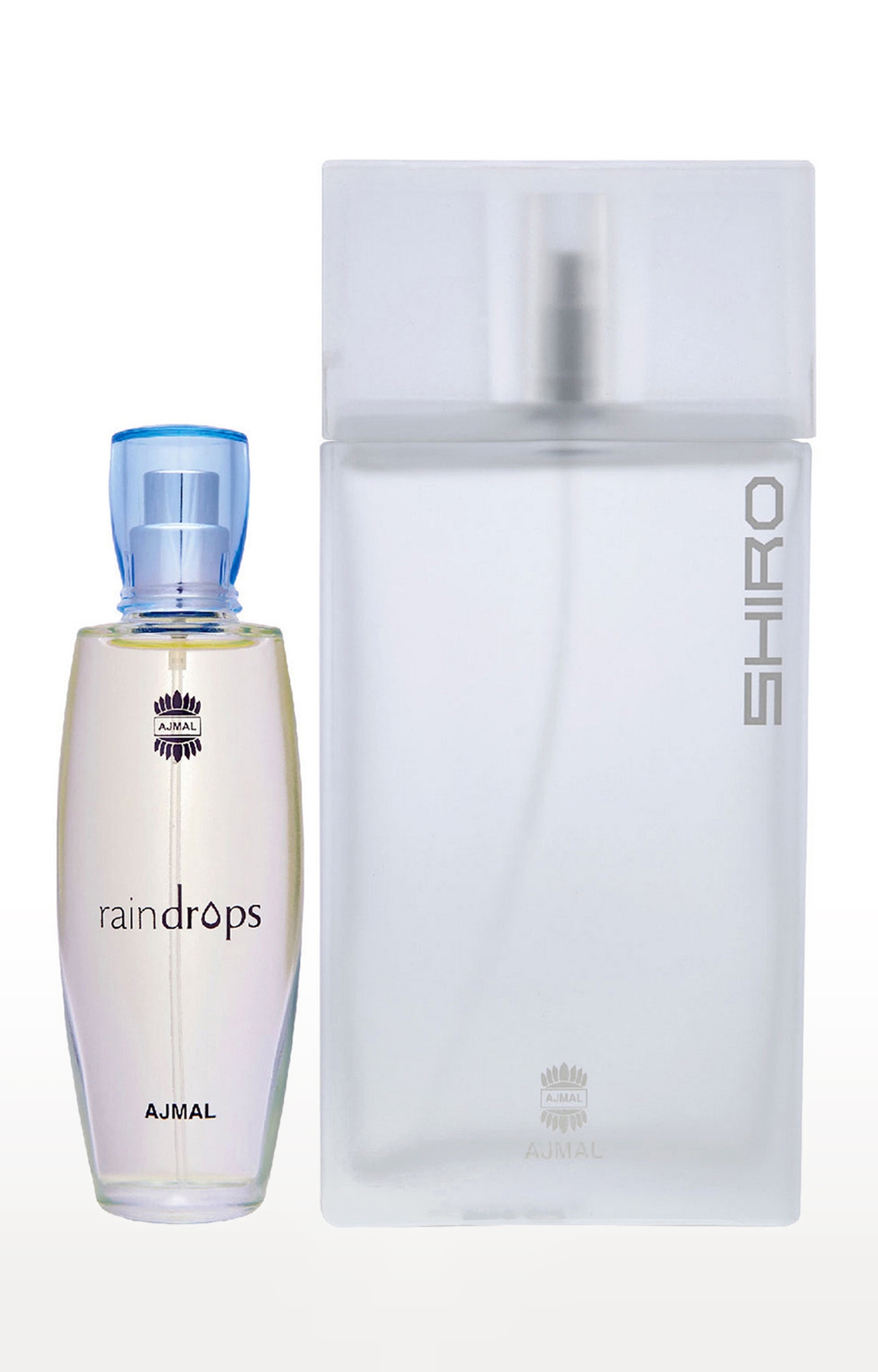 Ajmal Raindrops EDP Perfume 50ml for Women and Shiro EDP Perfume 90ml for Men
