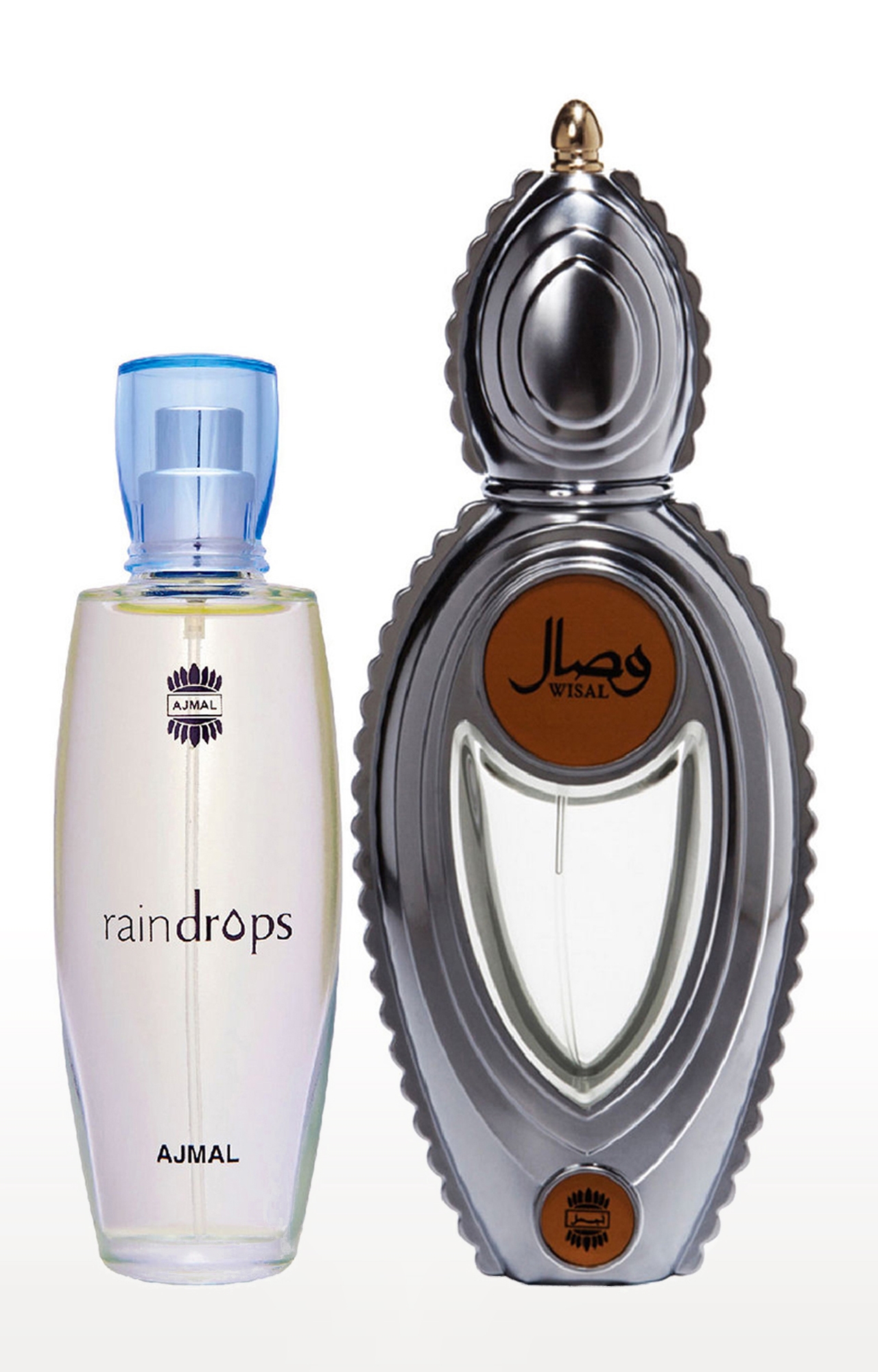 Ajmal Raindrops EDP Perfume 50ml for Women and Wisal EDP Musky Perfume 50ml for Women