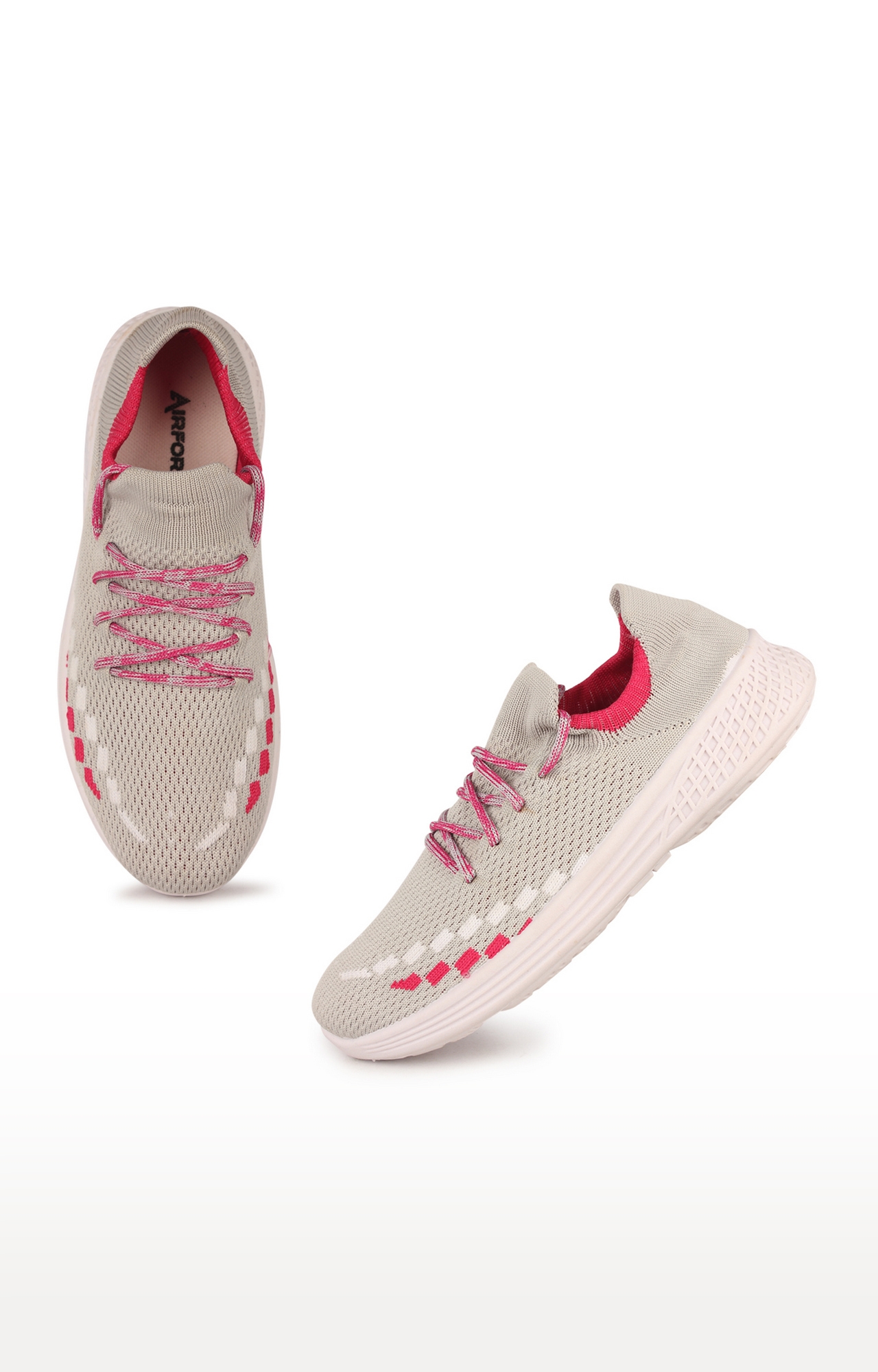 RNT LSS 01 Light Grey and Pink Shoes for Women