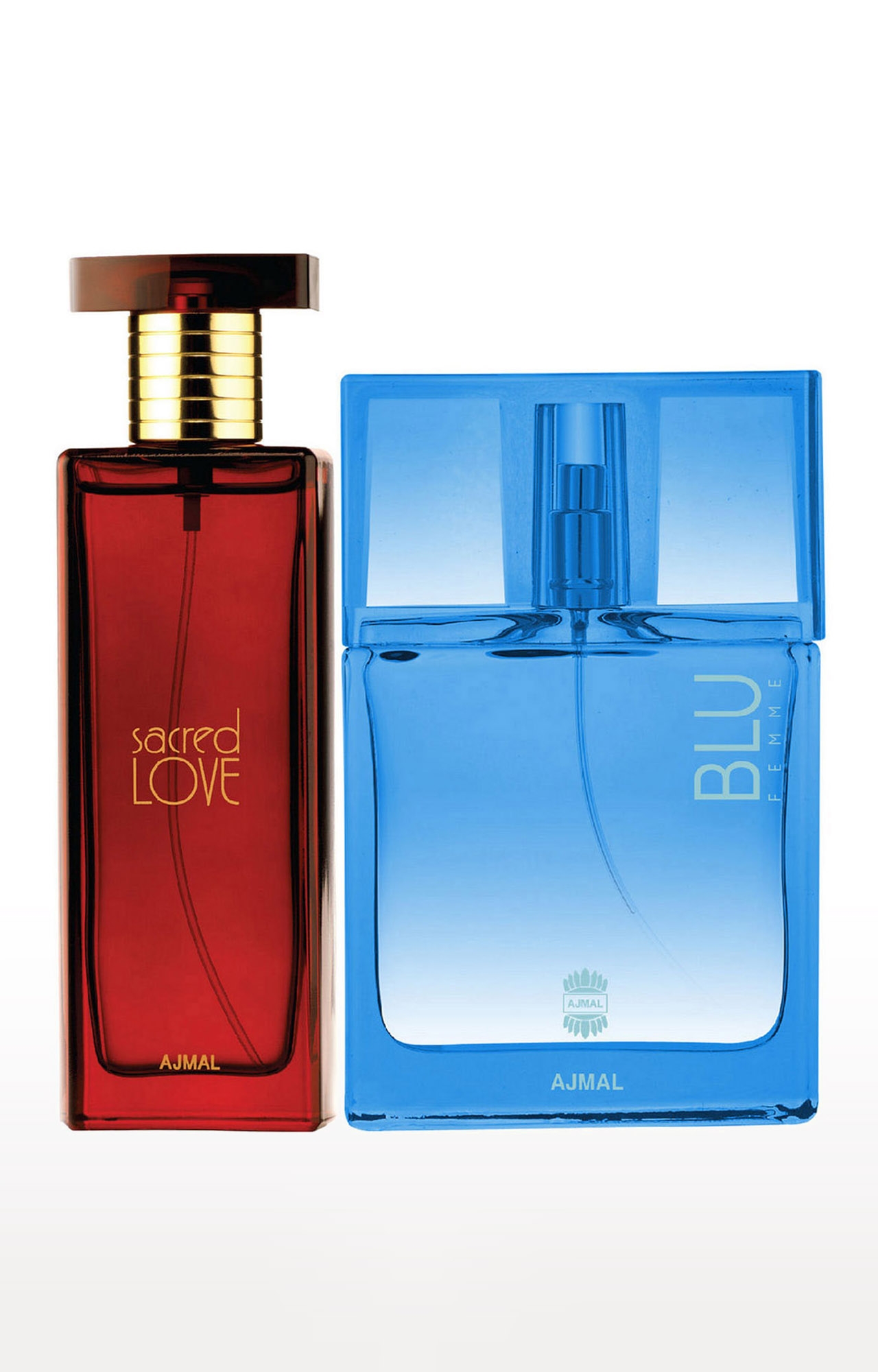 Ajmal Sacred Love EDP Musky Perfume 50ml for Women and Blu Femme EDP Perfume 50ml for Women
