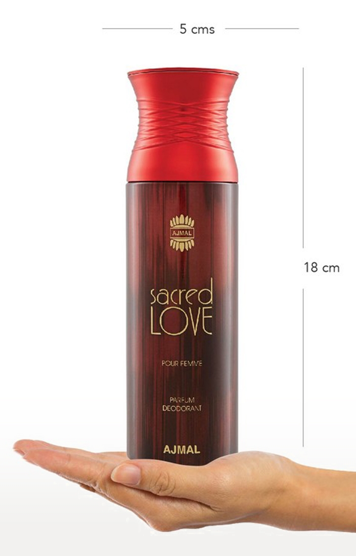 Ajmal Sacred Love EDP Musky Perfume 50ml for Women and Sacred Love Deodorant Musky Fragrance 200ml for WoMen