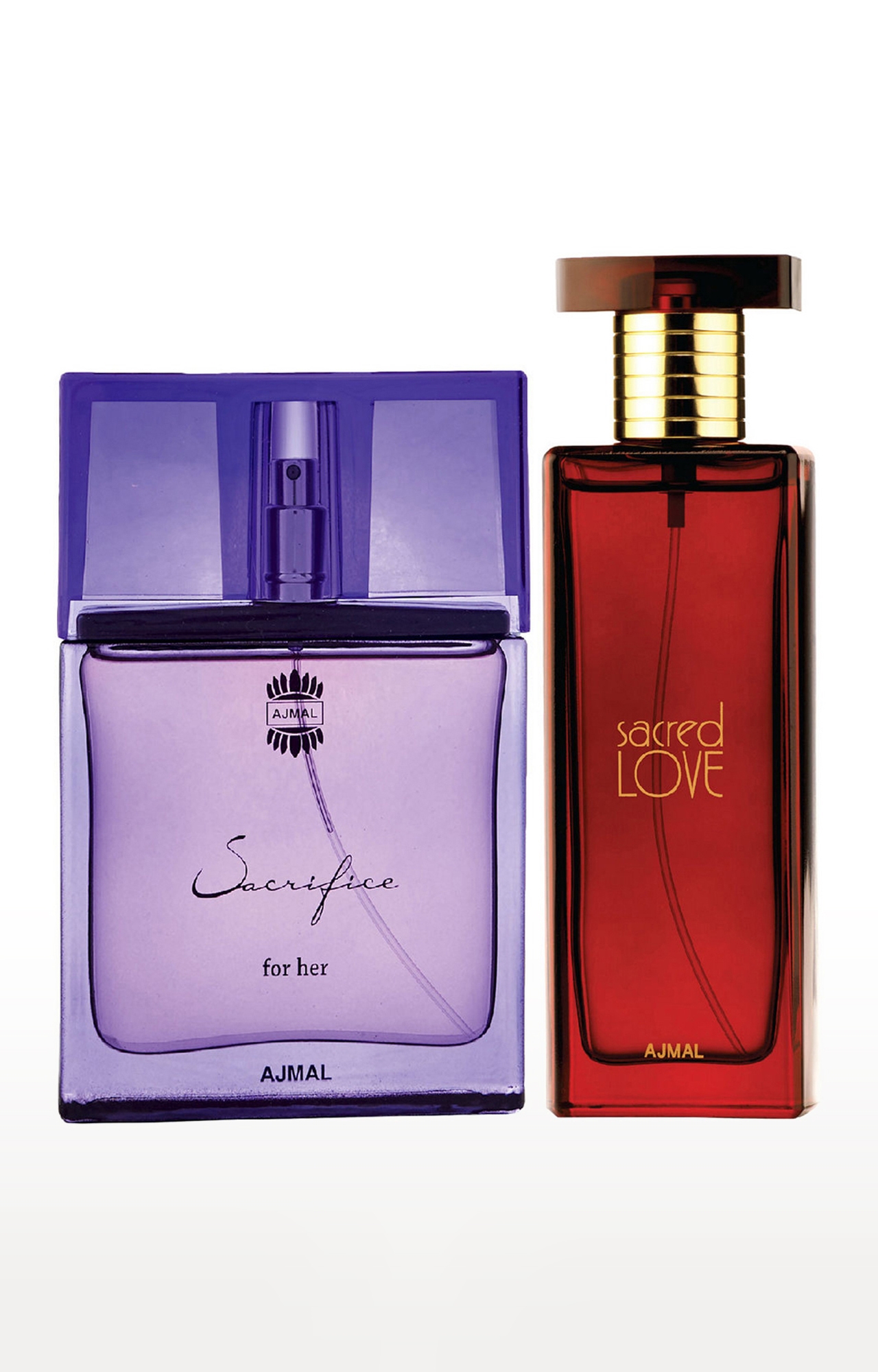 Ajmal Sacrifice for HER EDP Musky Perfume 50ml for Women and Sacred Love EDP Musky Perfume 50ml for Women
