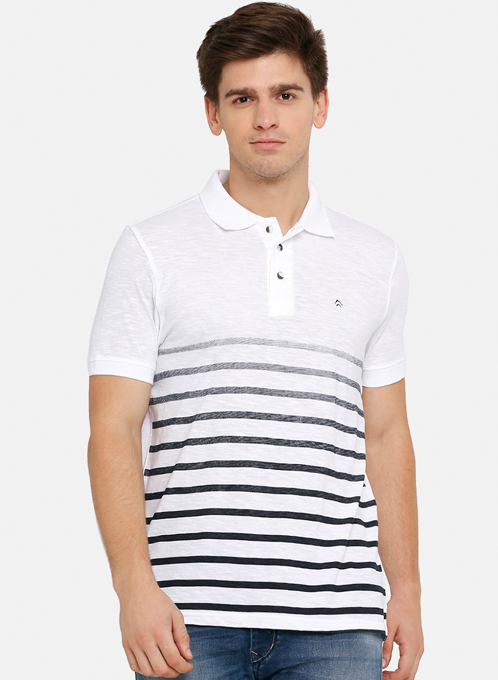 Steenbok | White Striped T-Shirts