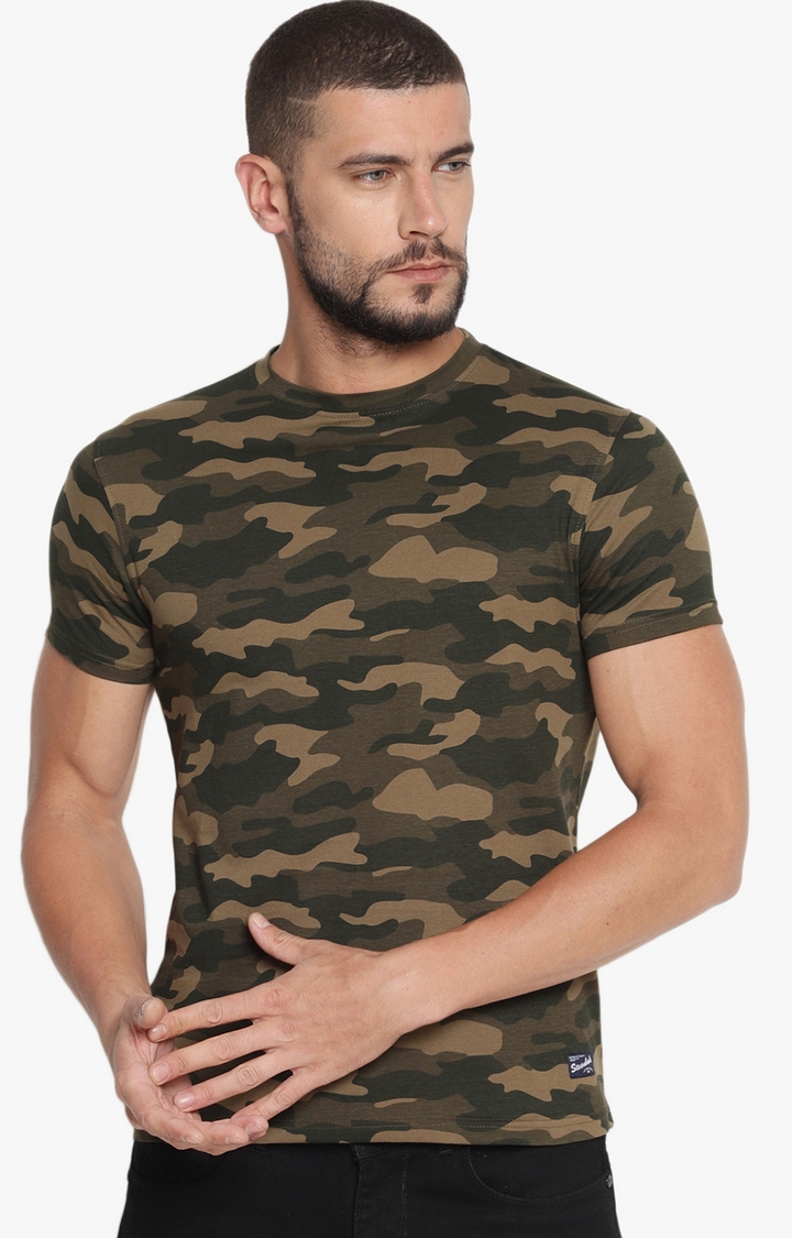 Steenbok | Green Printed T-Shirts