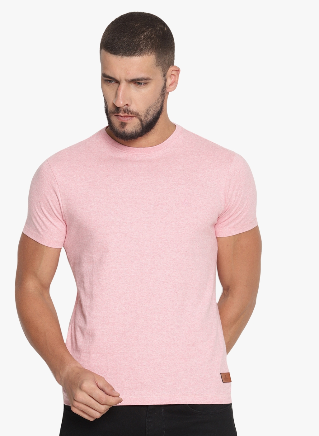 Steenbok | Pink Solid T-Shirts