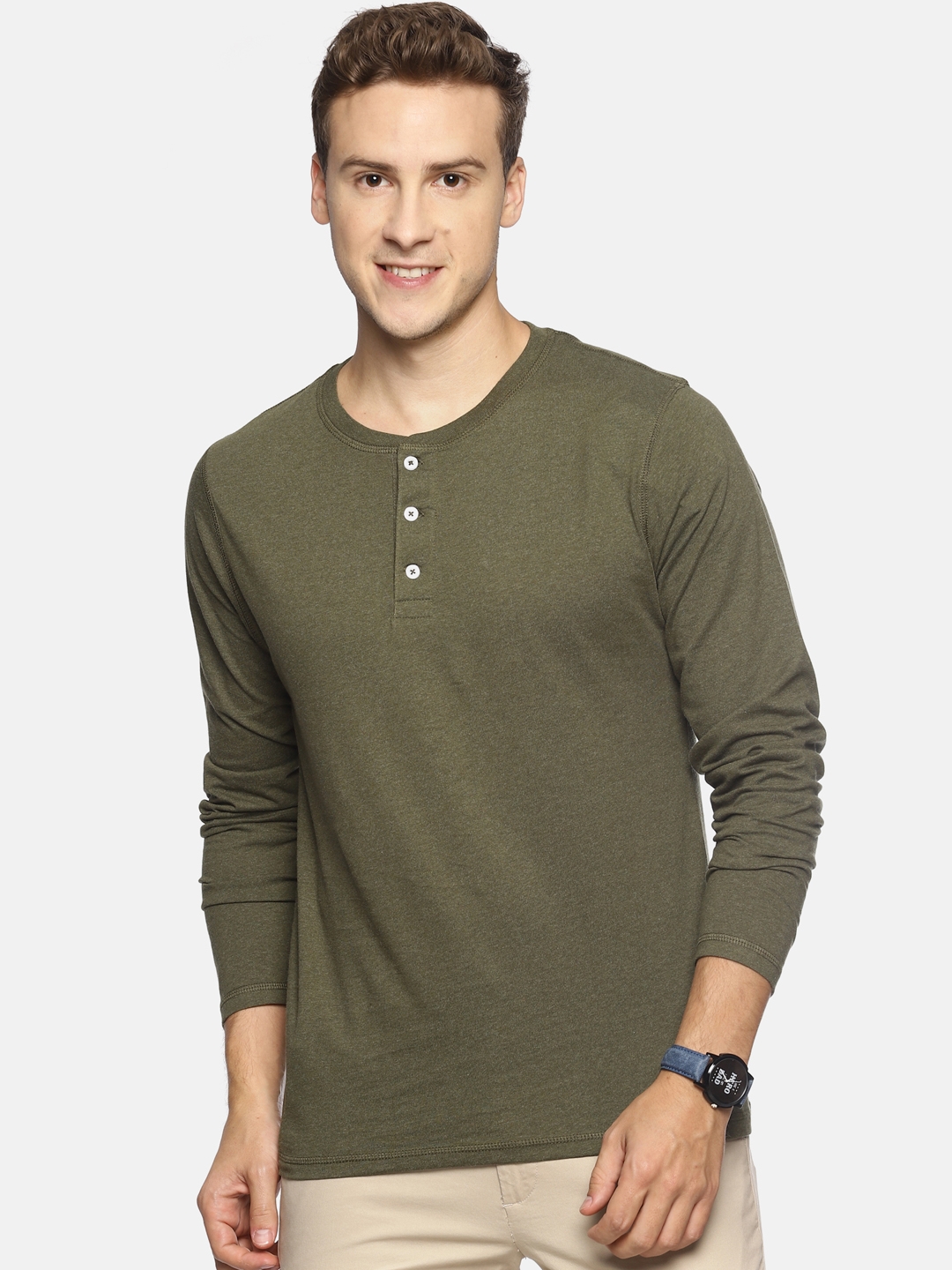 Steenbok | Green Solid T-Shirts