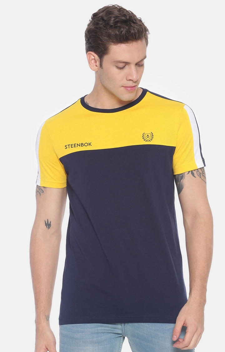 Steenbok | Navy Mel Solid T-Shirts