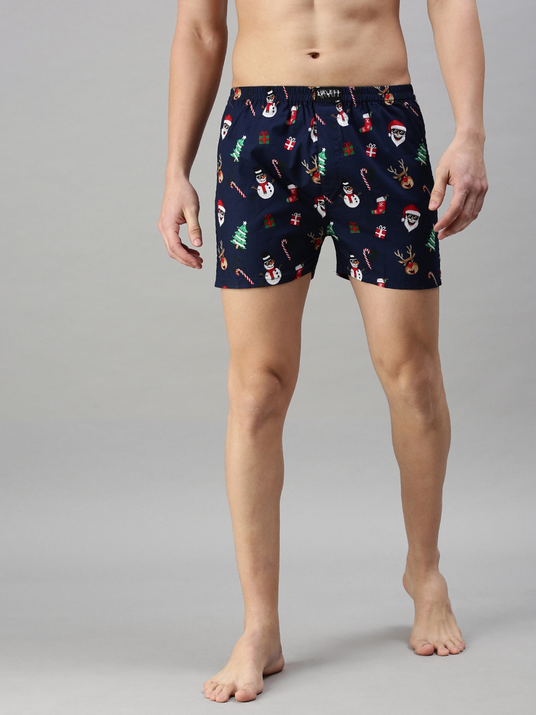 Pack of 2 Men's Casual Printed Cotton Boxers
