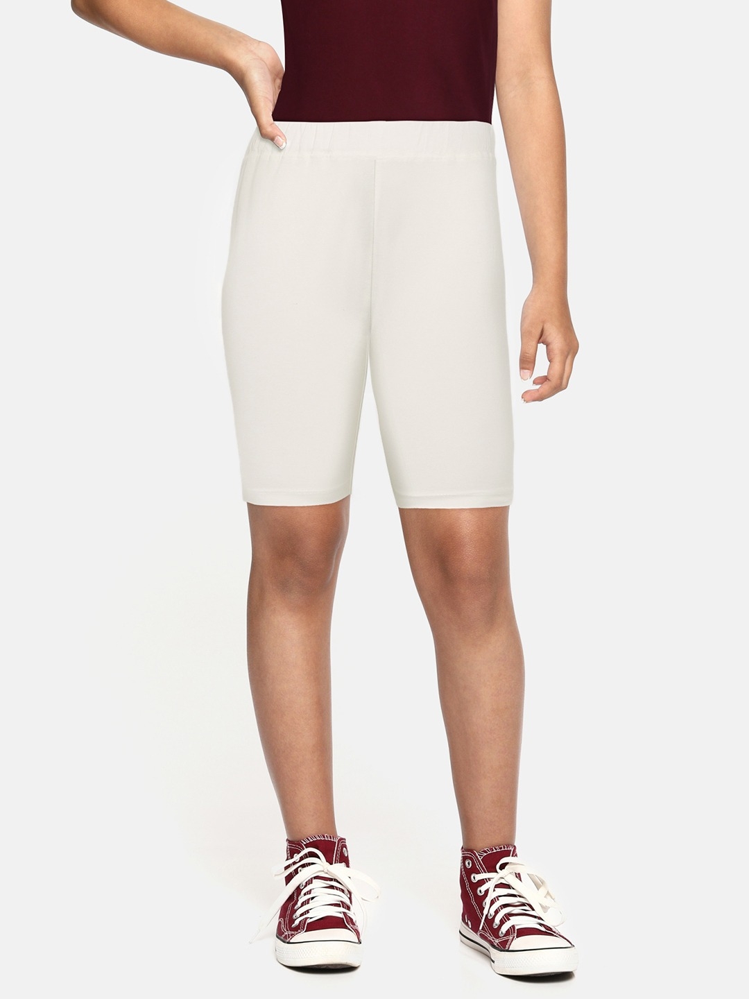 SEYBIL | SEYBIL Girls Pack of 2 Solid Slim Fit Shorts
