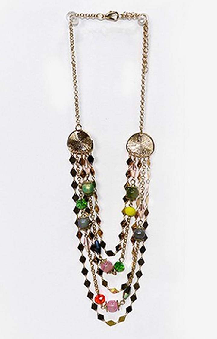 EMM | EMM's Fashionable Multi Color Crystal Necklace For Women And Girls