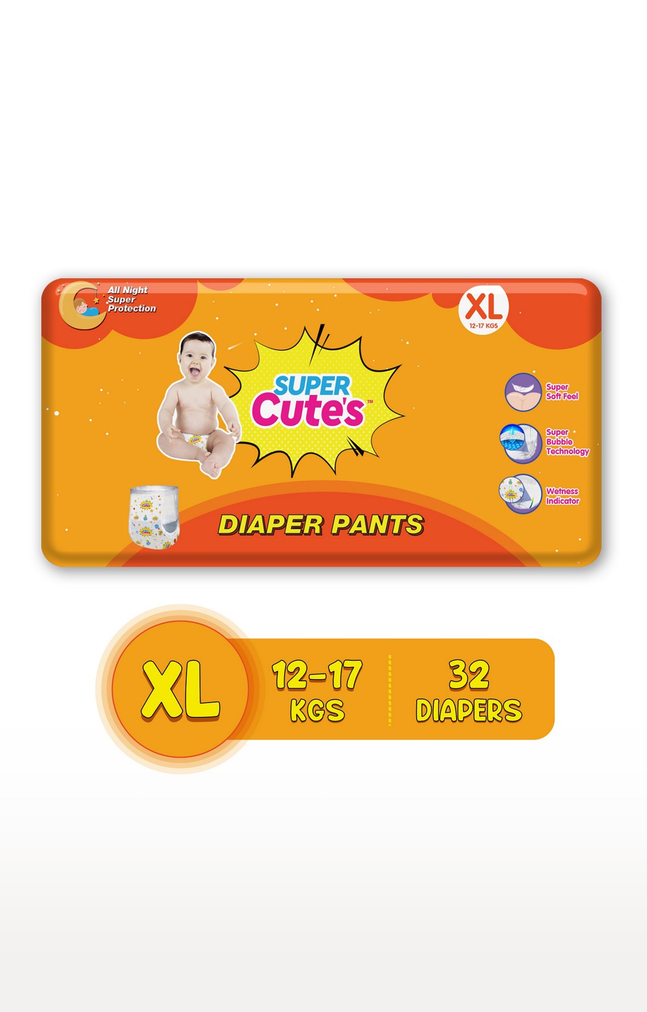 Super Cute's | Super Cute's Wonder Pullups Diaper- Xl - 32 Pieces