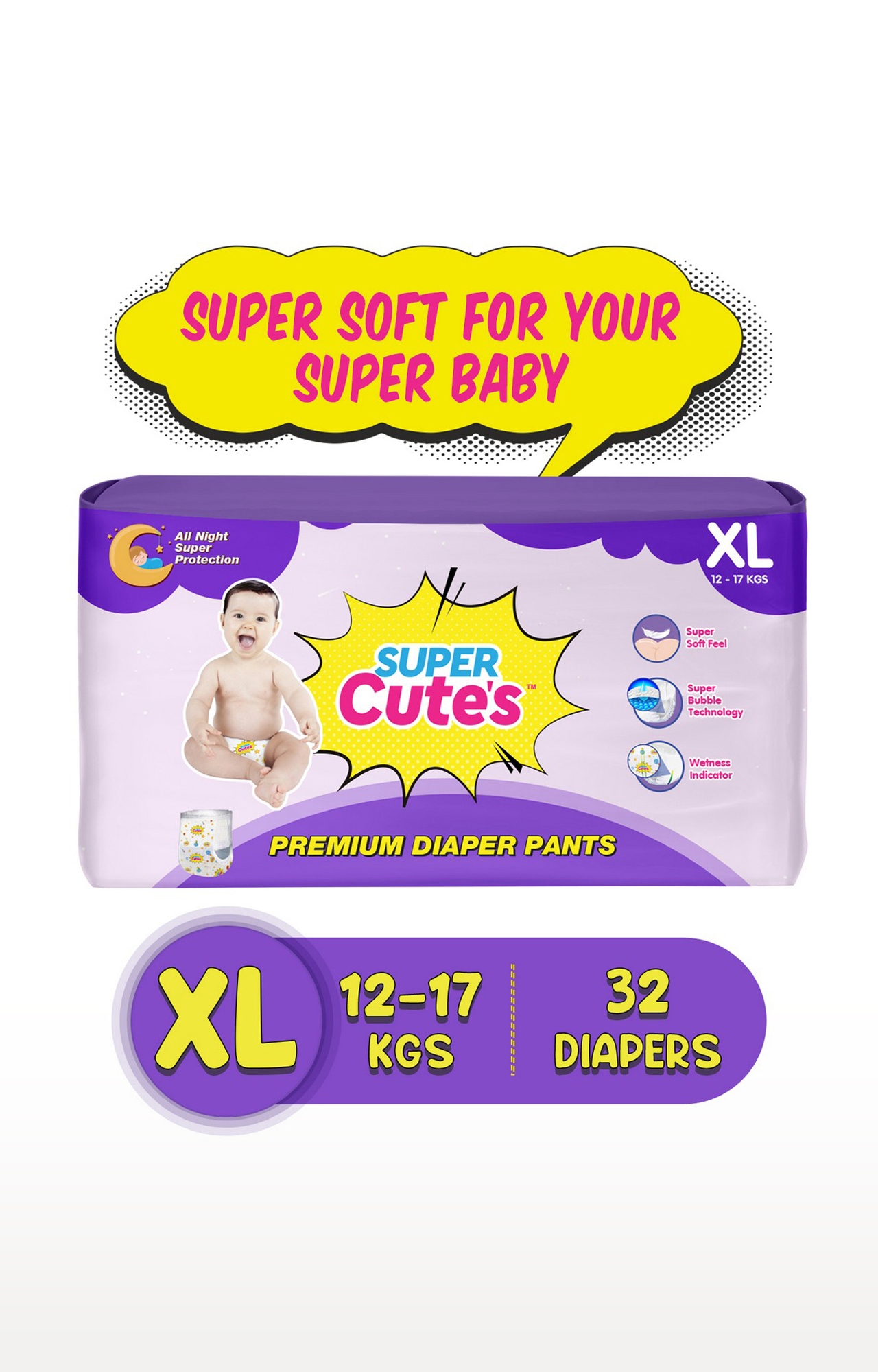 Super Cute's | Super Cute's Premium Wonder Pullups Diaper - Xl - 32 Pieces