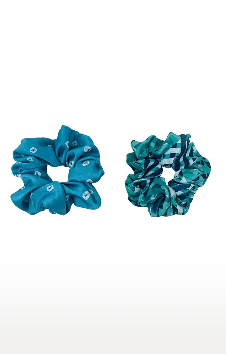 Mint & Oak | Mint & Oak Hustle & Bustle Scrunchies for Women - Pack of 2