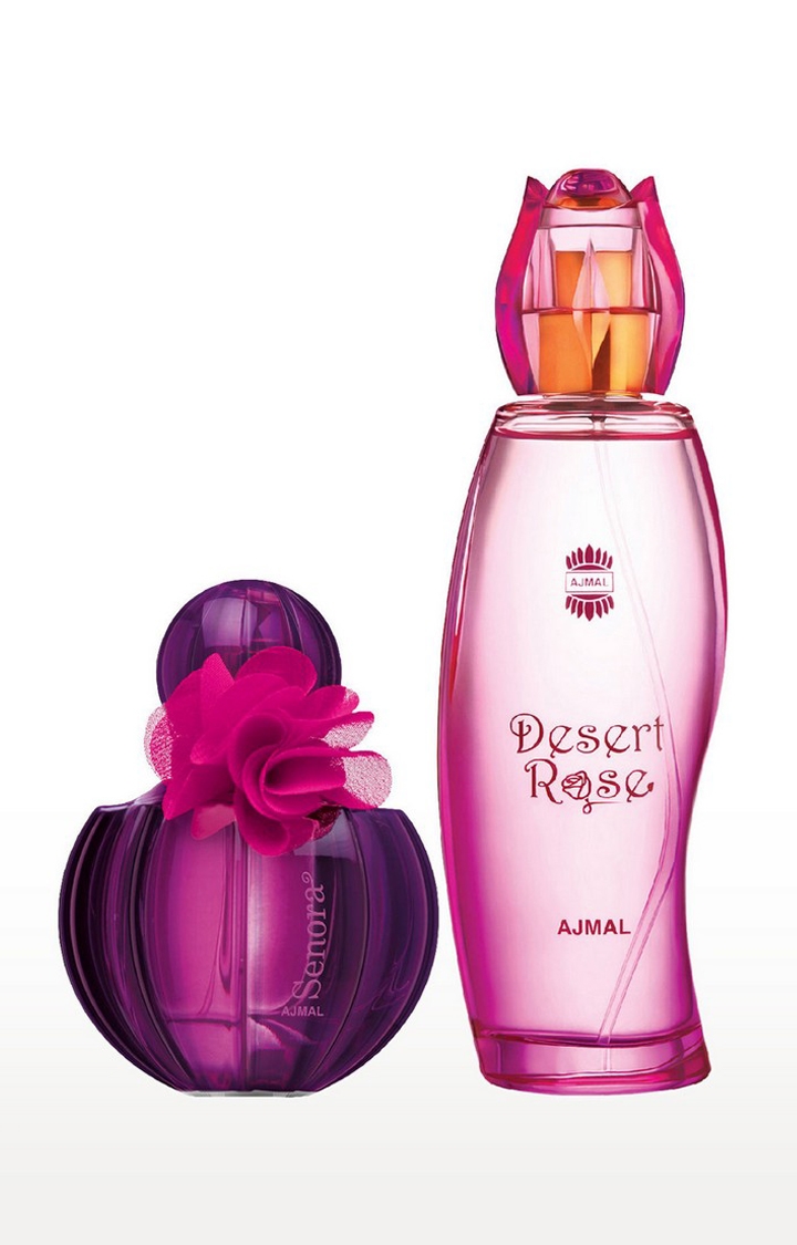 Ajmal Senora EDP Perfume 75ml for Women and Desert Rose EDP Oriental Perfume 100ml for Women