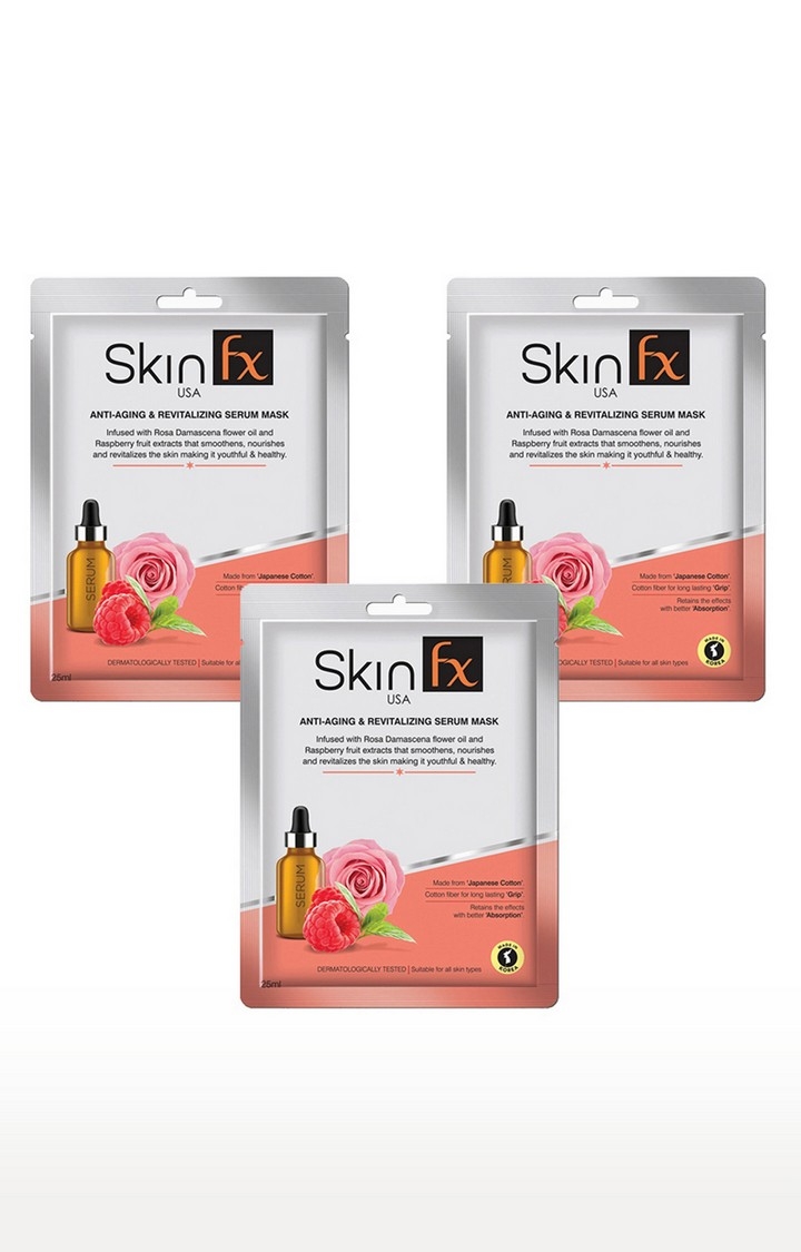 Skin Fx | Skin Fx Anti-Aging and Revitalizing Serum Mask Pack of 3