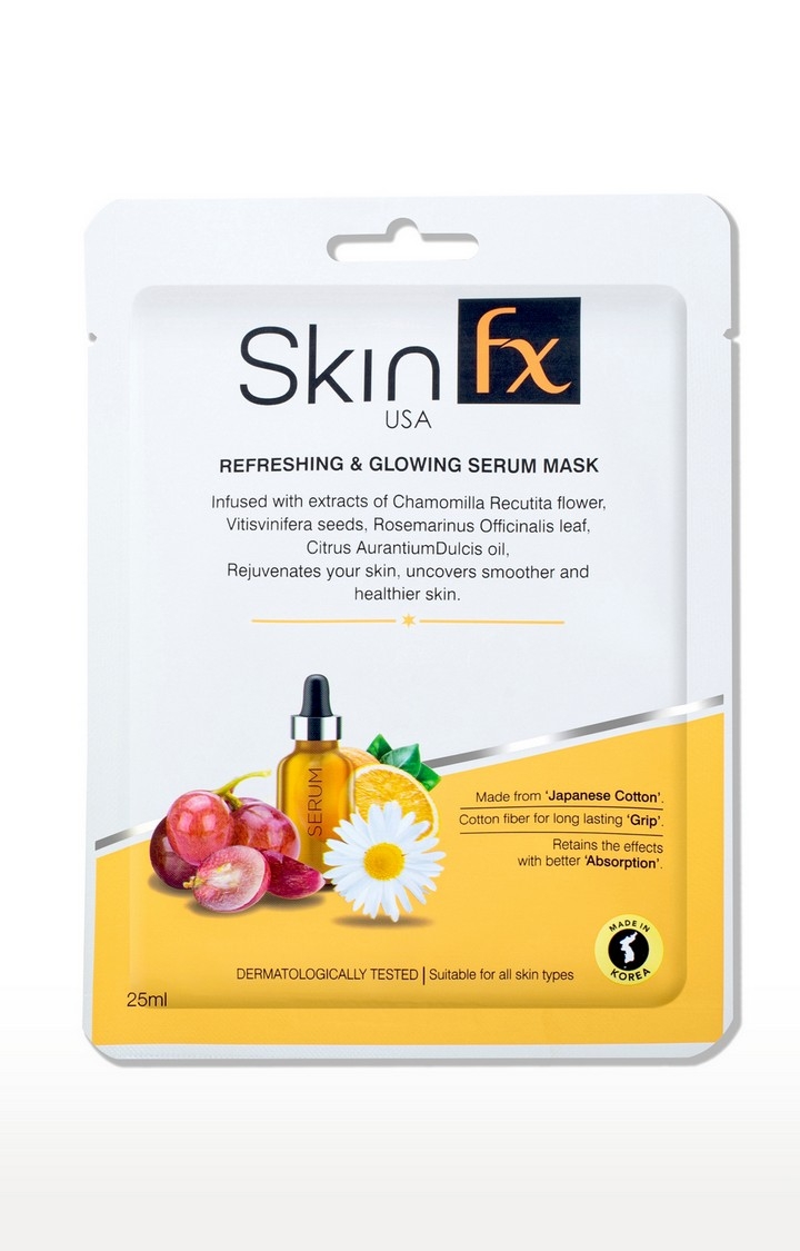 Skin Fx Refreshing & Glowing Serum Mask Combo Pack of 6