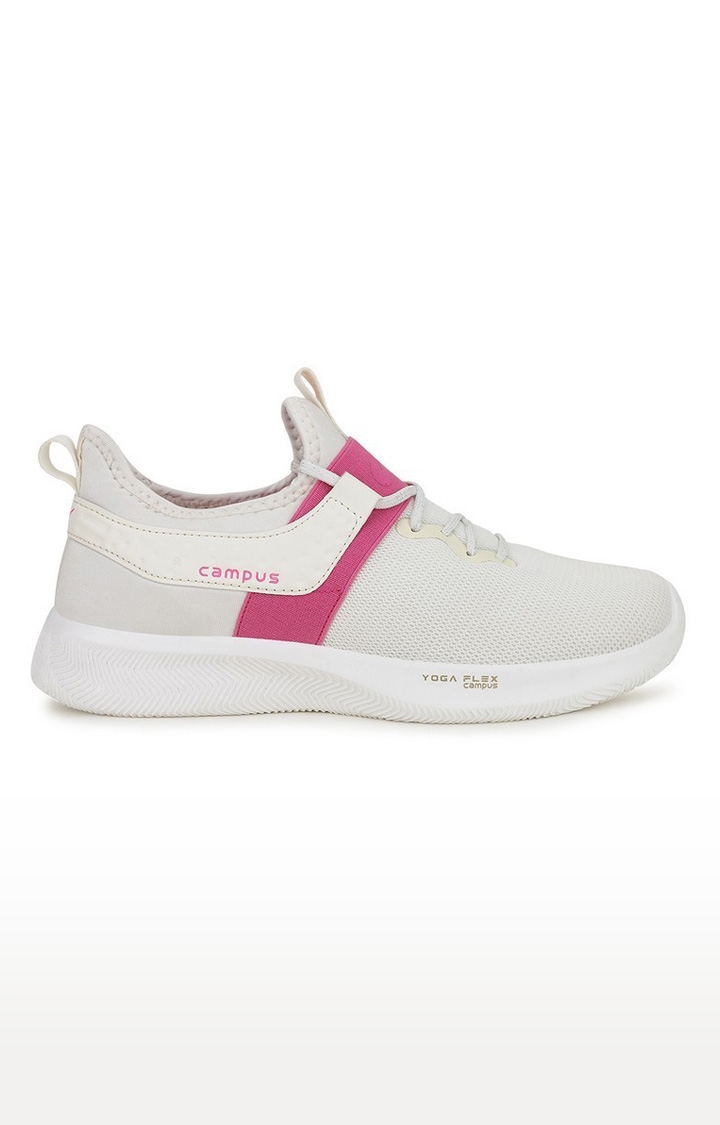 Campus Shoes | White Sherry Running Shoes