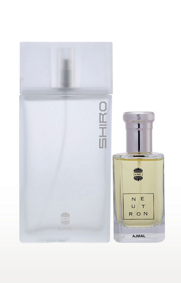 Ajmal Shiro EDP Perfume 90ml for Men and Neutron EDP Fruity Perfume 100ml for Men
