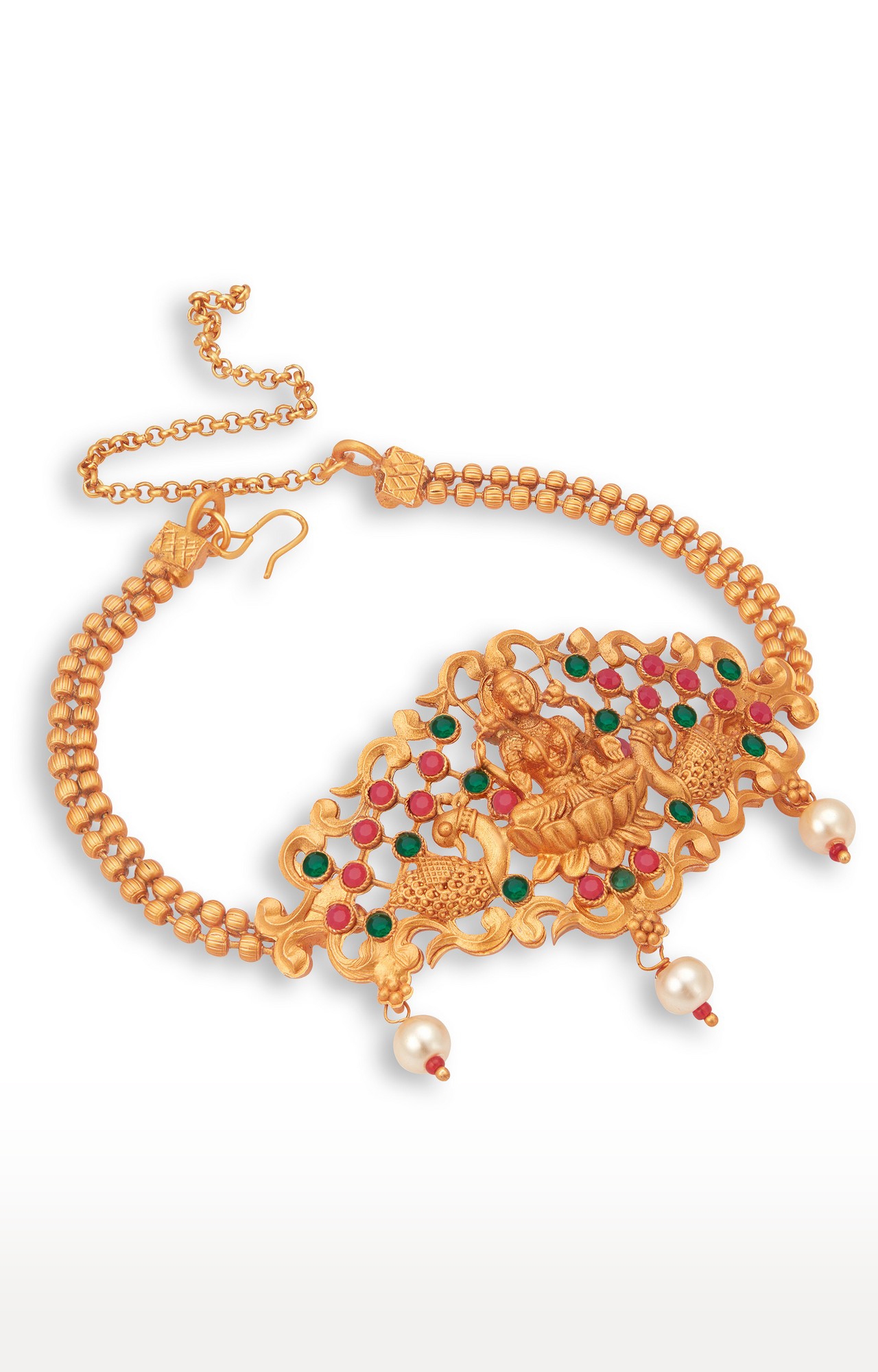 SUKKHI | Sukkhi Sensational Pearl Gold Plated Goddess Laxmi Bajuband For Women