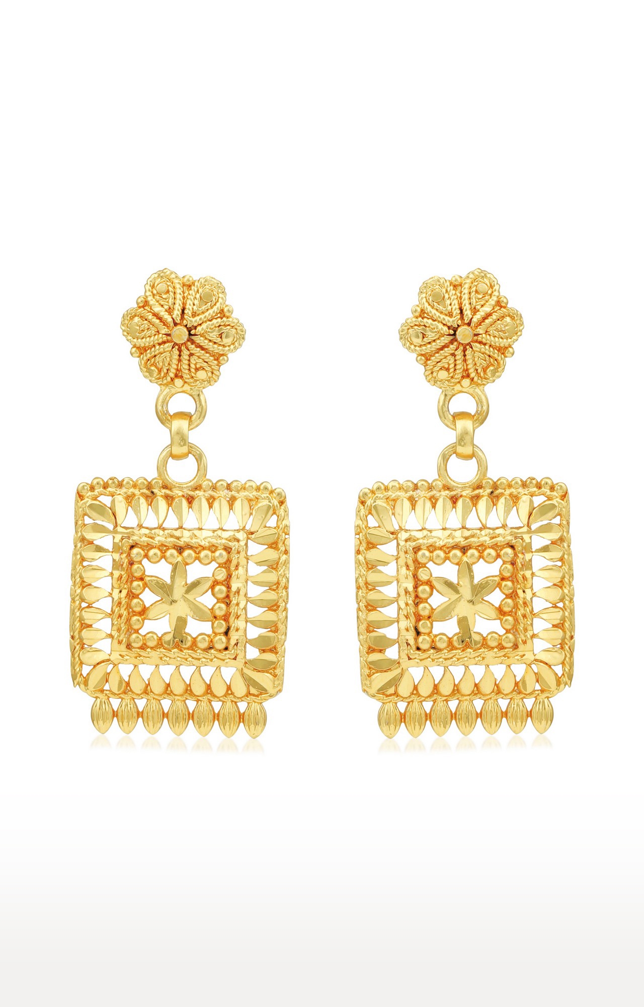 Sukkhi Glittery 24 Carat Gold Plated Choker Necklace Set For Women