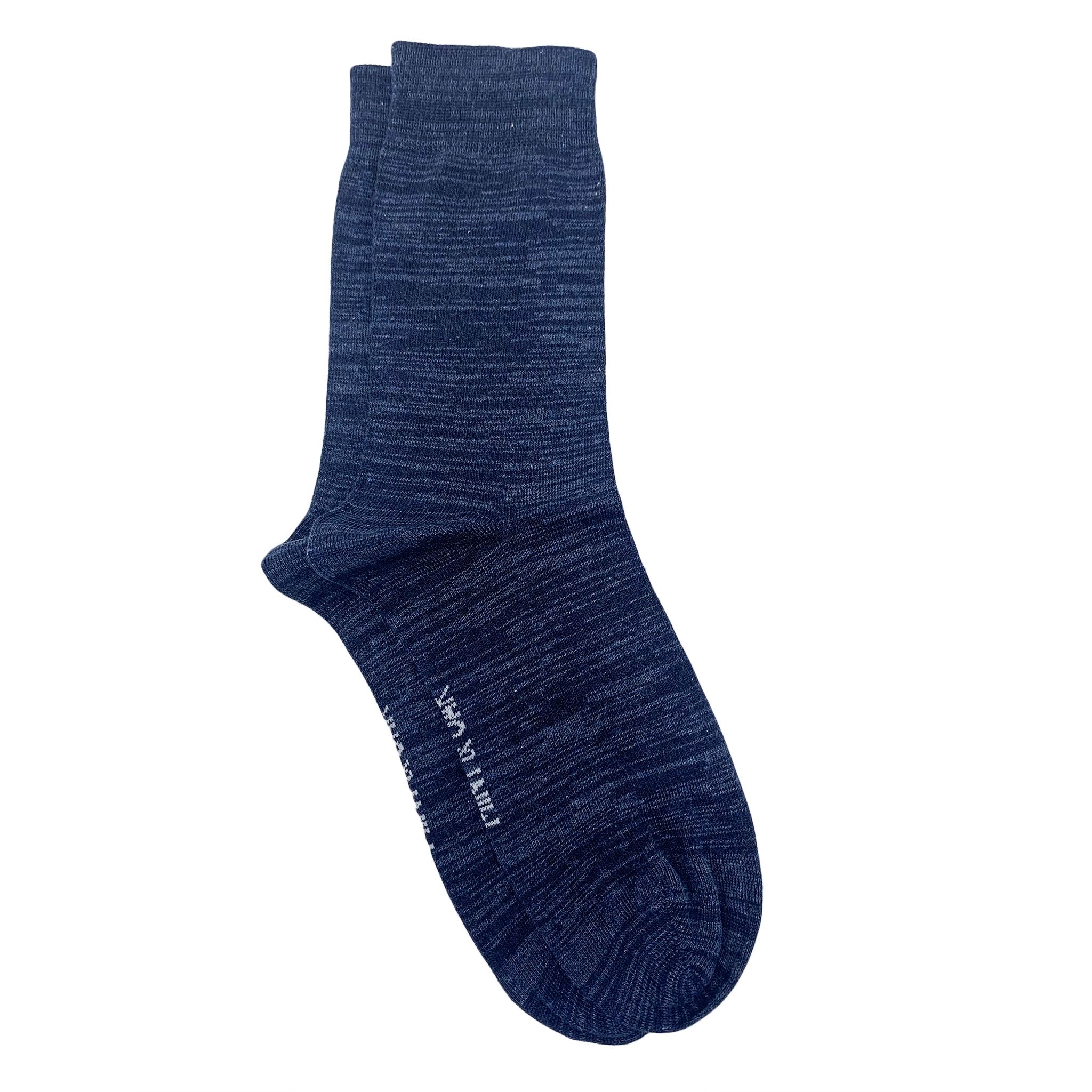 Mint & Oak | Blue Melange Crew Socks 