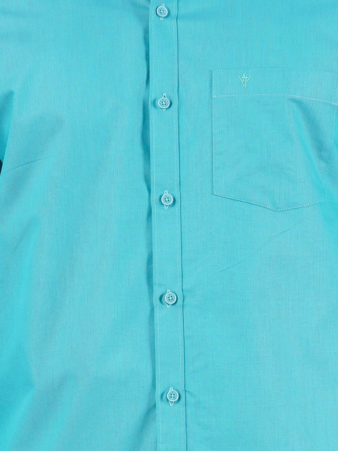 Ramraj Cotton Mens Cotton Green Half Sleeves Shirt With Jari Dhoti Combo