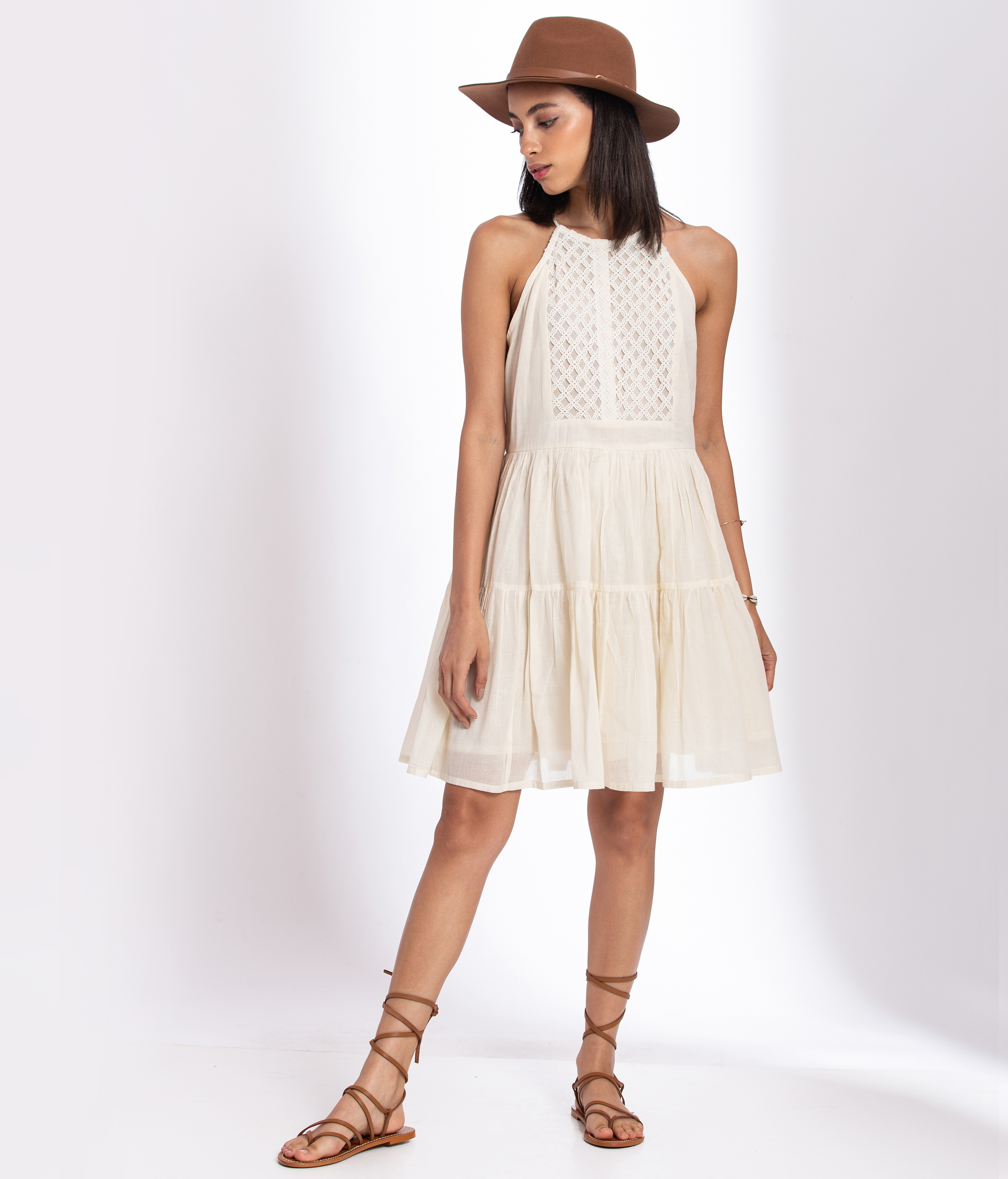 Cute Halter Organic Cotton Dress