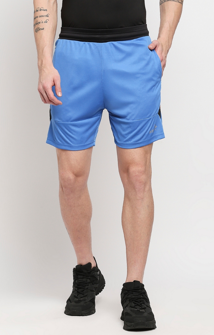 FITZ | Fitz Polyester Regular Fit Shorts For Men - Blue