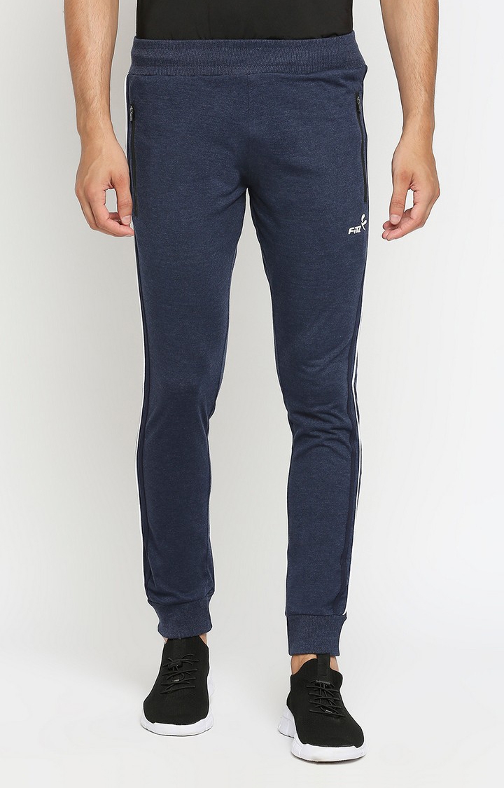 Blue Solid Activewear Jogger