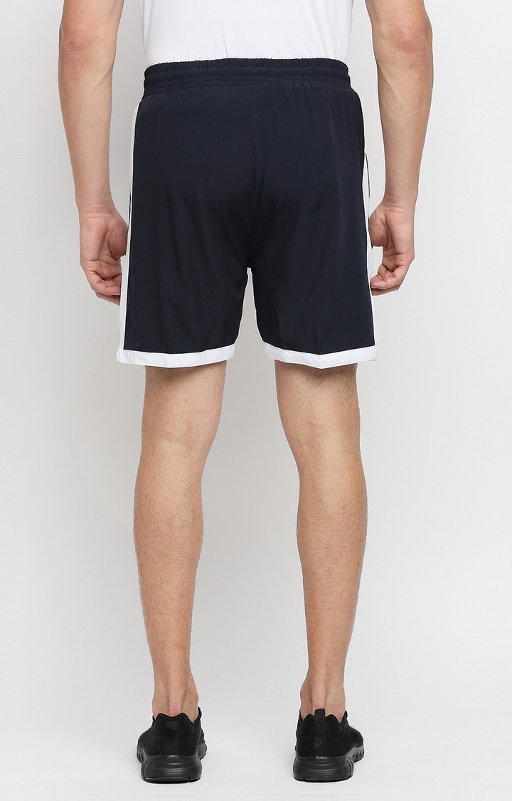 Men's Navy Blue Solid Short