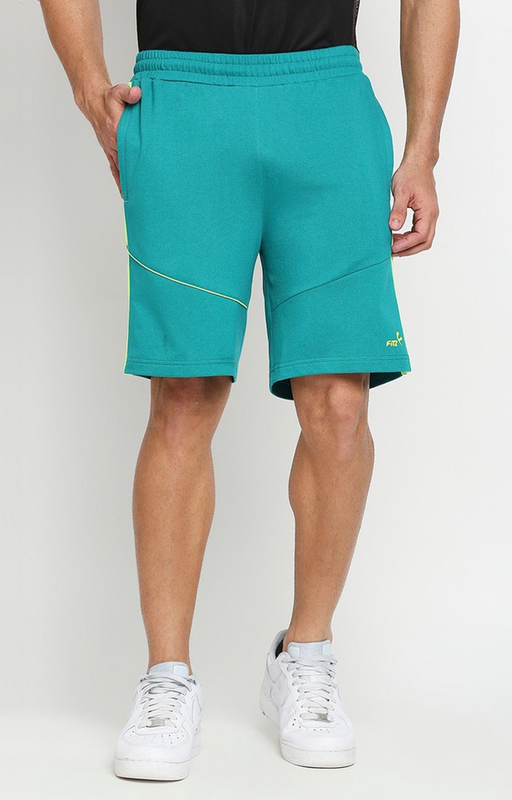 Men's Solid Green Short