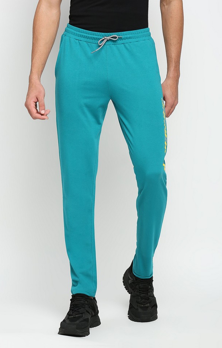 FITZ | Men's Solid Blue Trackpant