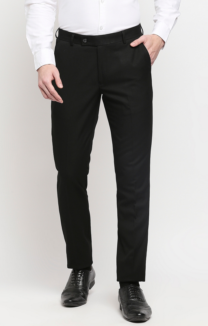 SOLEMIO | Solemio Polyester Regular Fit Formal Trouser For Men