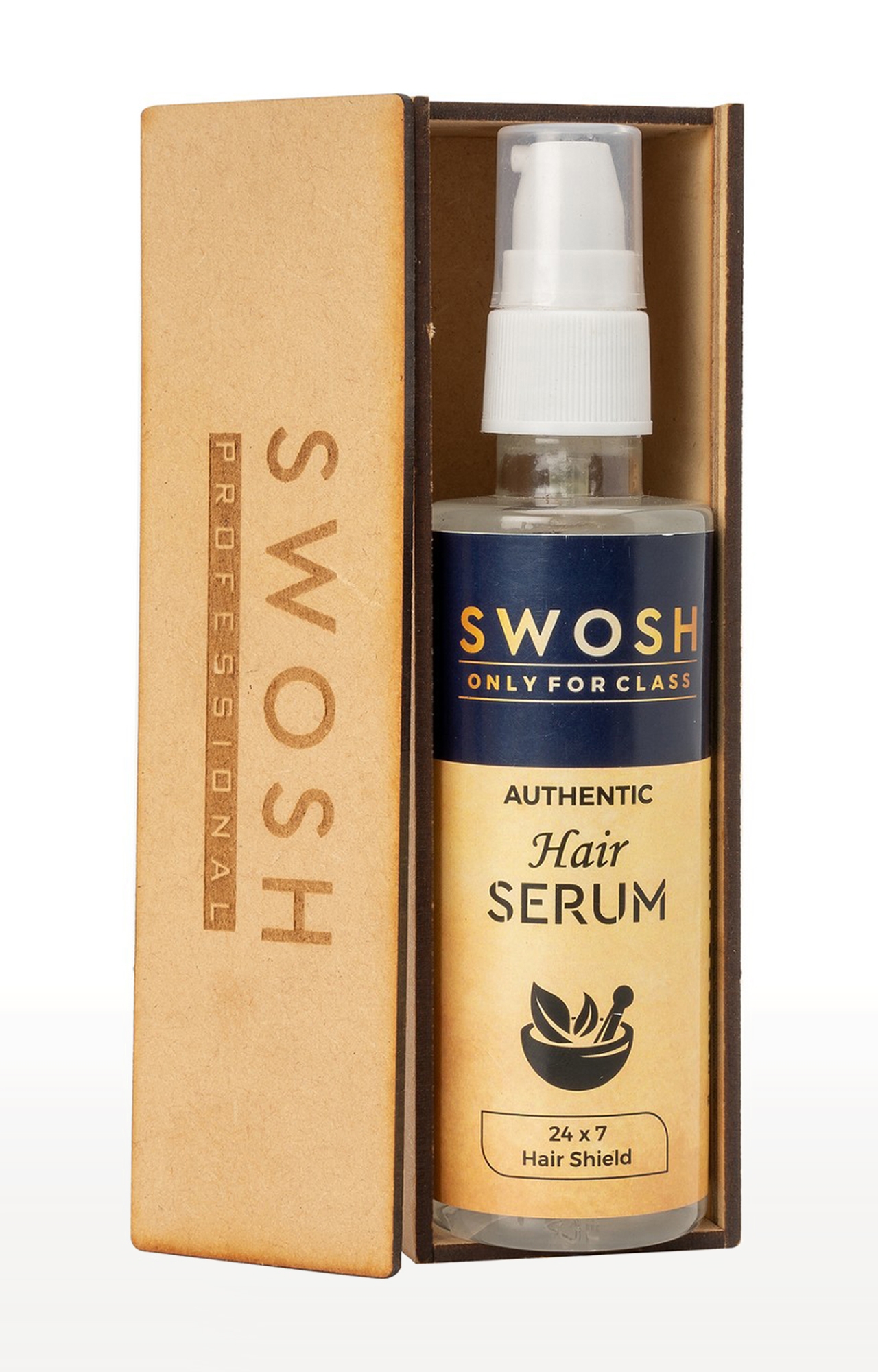 Swosh Ayurvedic Herbal Hair Serum For Men & Women, Anti Frizz And Anti Tangle Hair Serum, Sles & Paraben Free |100 Ml