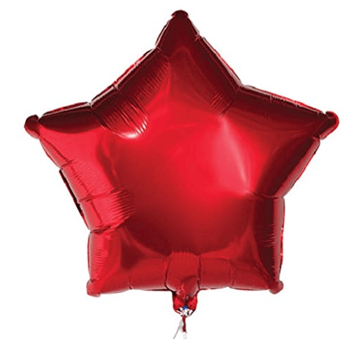 Shopyo | Twinkling Star Shape Foil Balloon (Red)